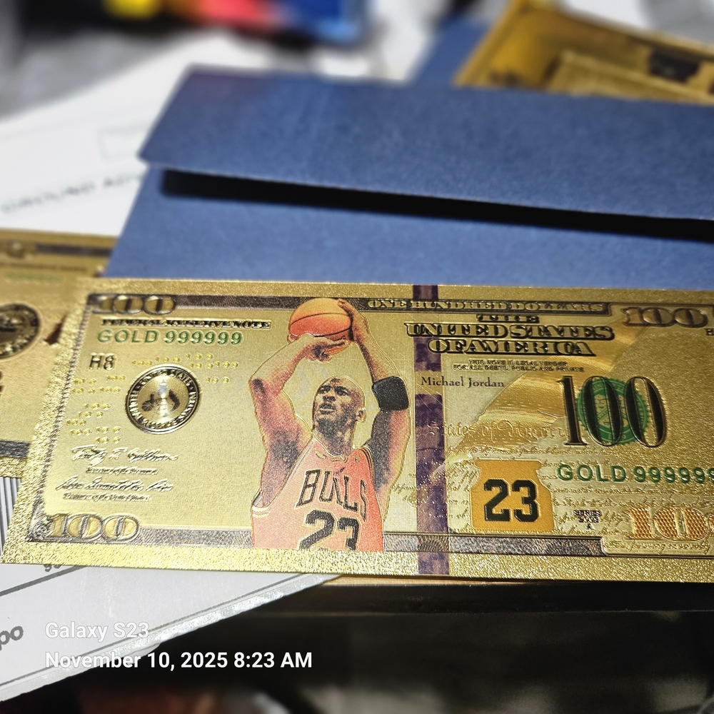 Gold Michael Jordan Collectible Note